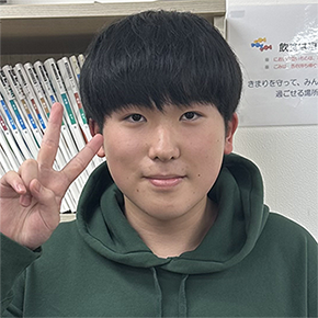 野田　甲意さん 釜石高等学校　卒