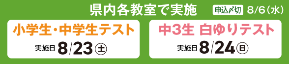 小学生中学生テスト