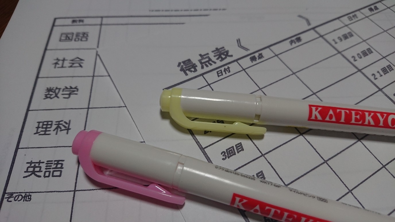 苦手教科克服のために