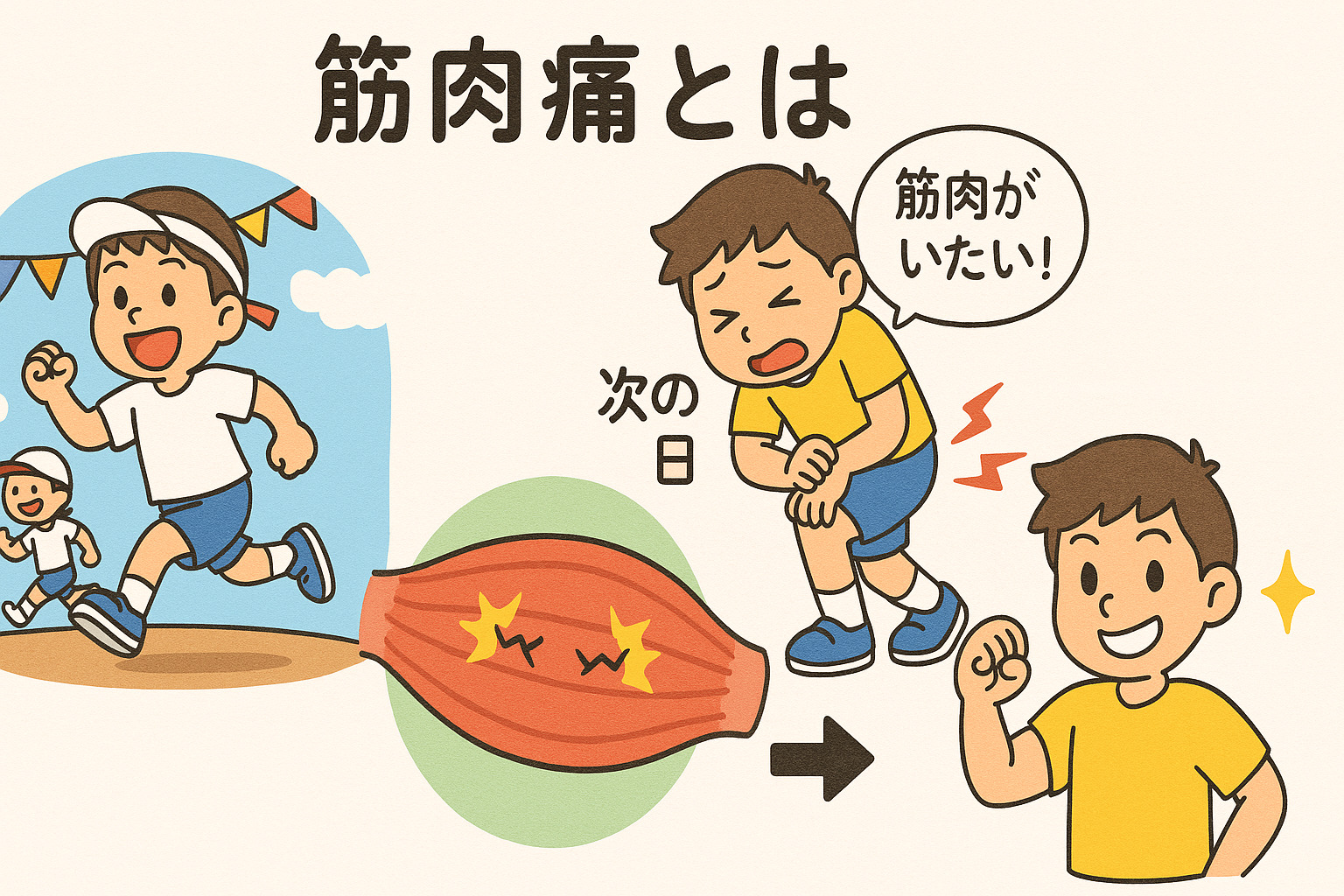 「先生、走ったあとに足が痛いのはなんで？」筋肉痛のナゾにせまる！