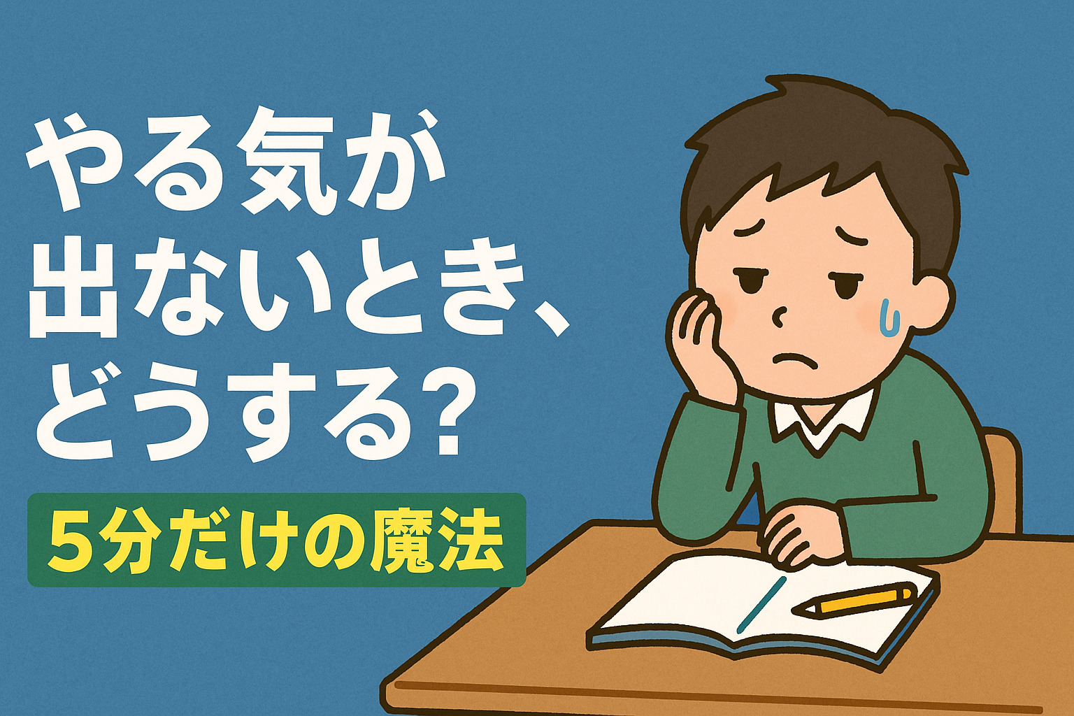 やる気ってどこから来るの？脳のしくみで攻略！