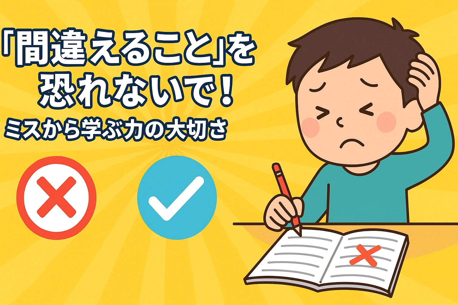 「間違えること」を恐れないで！ミスから学ぶ力の大切さ
