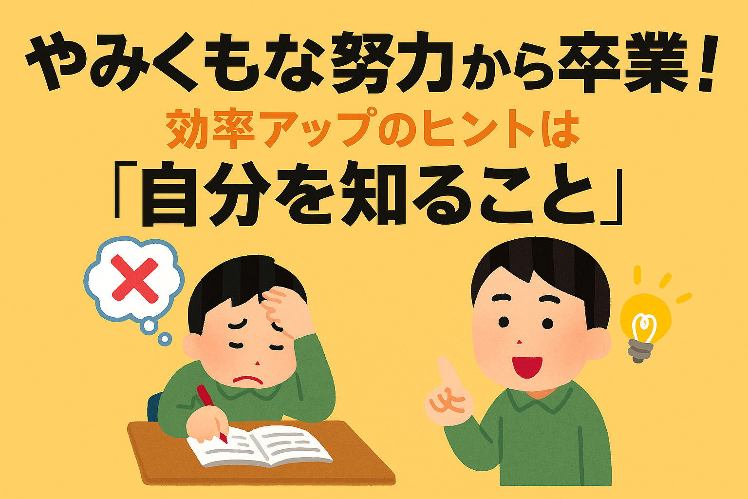 「努力＝成功」じゃない！？まずは自分を知ることから