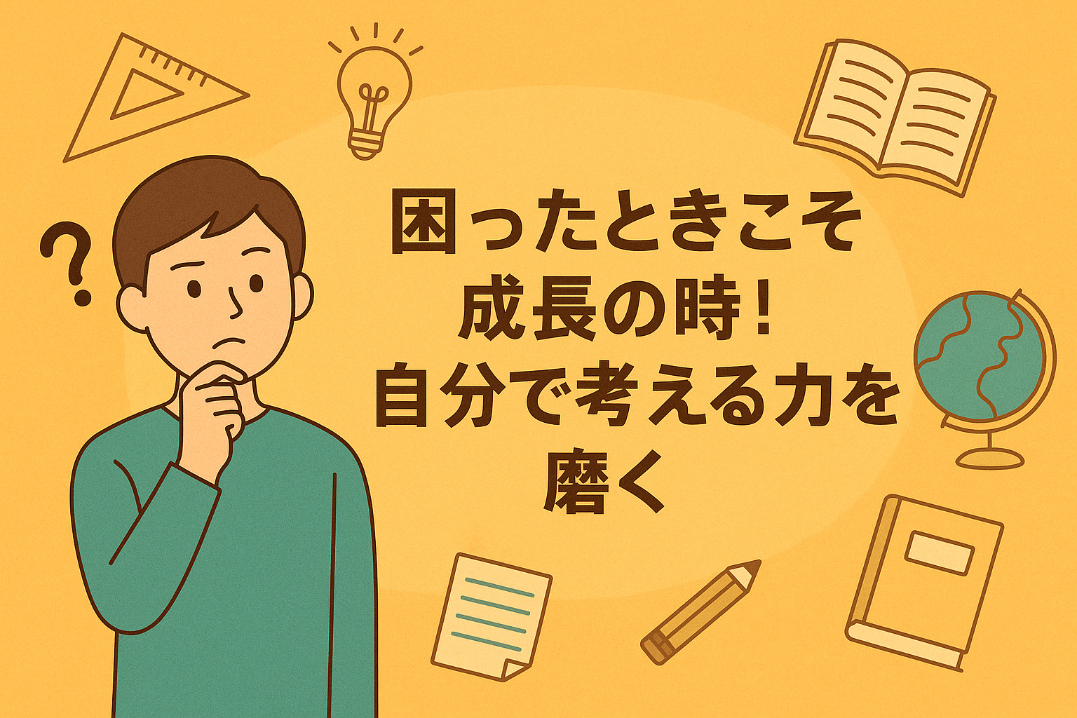 困ったときこそ成長の時！自分で考える力を磨く
